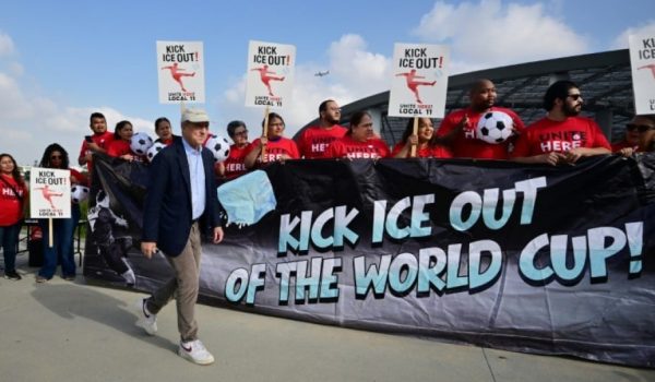 LOS ANGELES WORLD CUP WORKERS THREATEN STRIKE OVER ICE PRESENCE